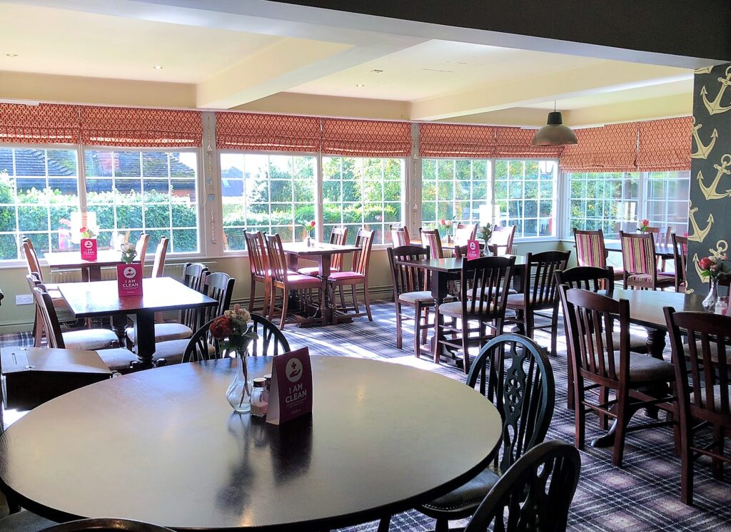 sunny dining room Anchor Pub Tilsworth