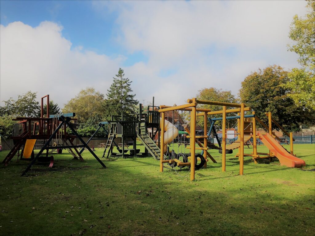 large beer garden and childrens play area Anchor Pub Tilsworth